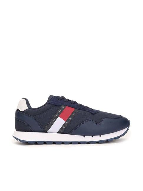 tommy hilfiger men's navy casual sneakers