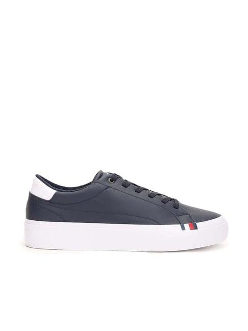 tommy hilfiger men's navy casual sneakers