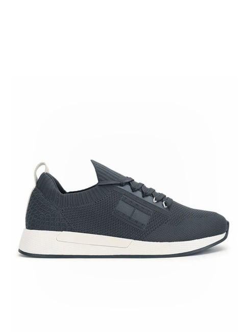 tommy hilfiger men's new charcoal sneakers