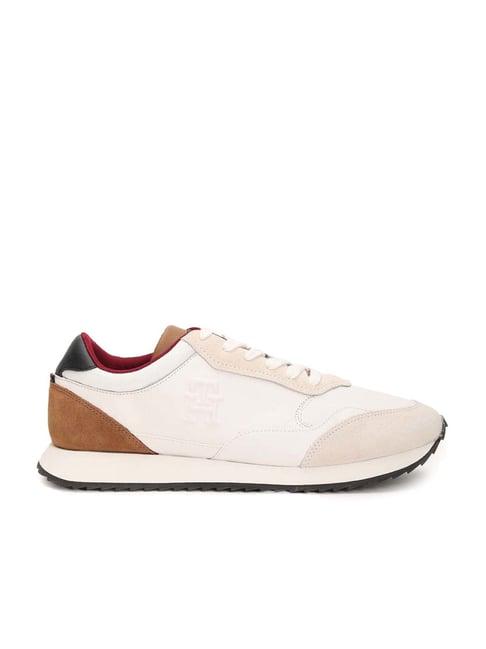 tommy hilfiger men's white casual sneakers