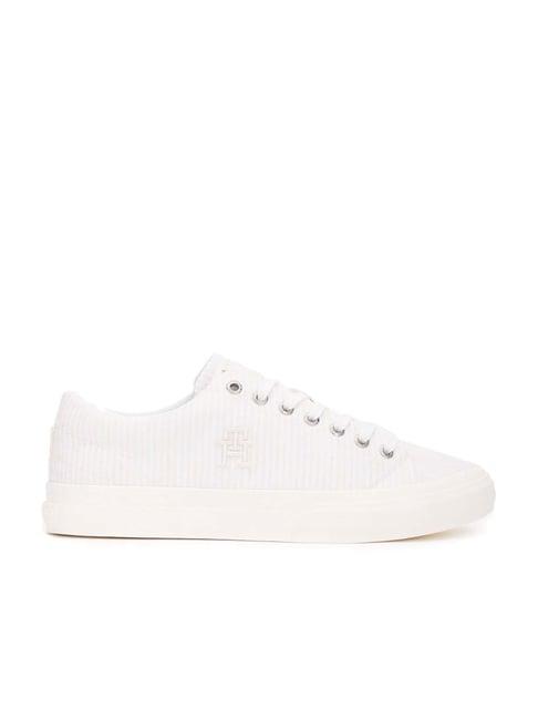 tommy hilfiger men's white casual sneakers