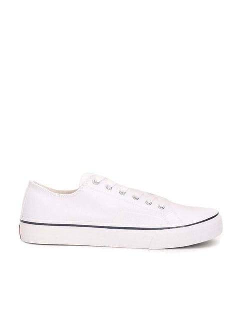 tommy hilfiger men's white casual sneakers