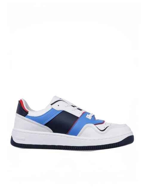 tommy hilfiger men's white casual sneakers