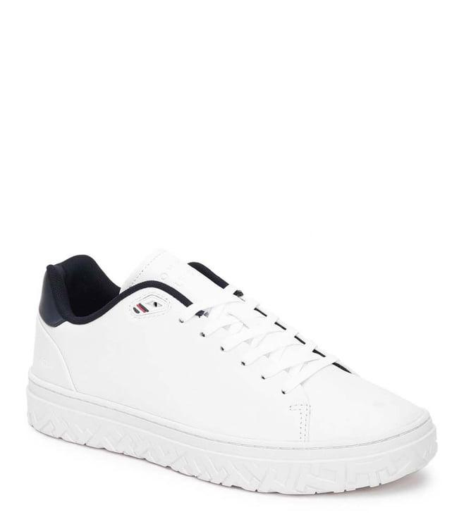 tommy hilfiger men's white sneakers