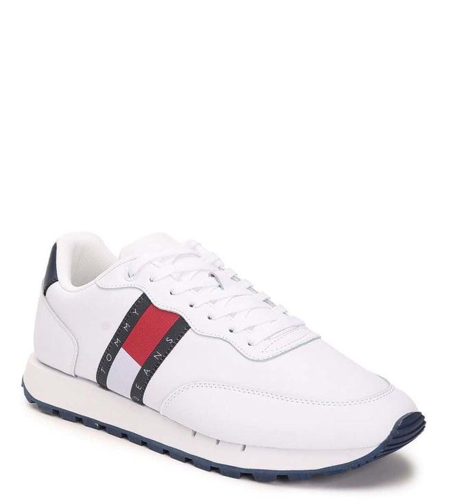 tommy hilfiger men's white sneakers