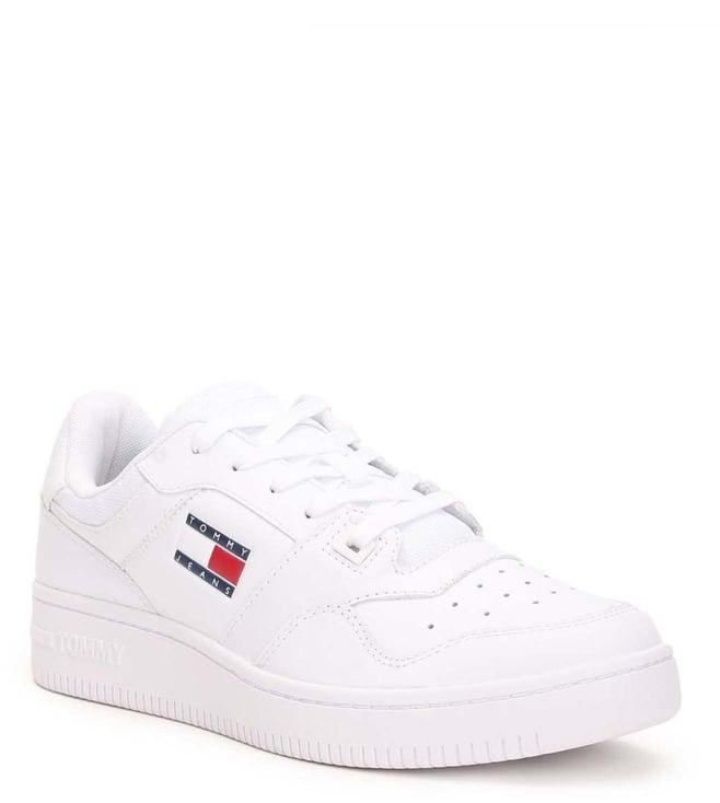 tommy hilfiger men's white sneakers