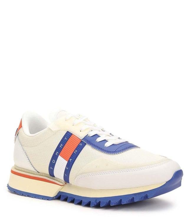 tommy hilfiger men's white sneakers