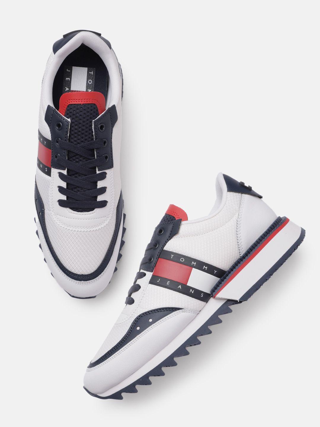 tommy hilfiger men colourblocked leather sneakers