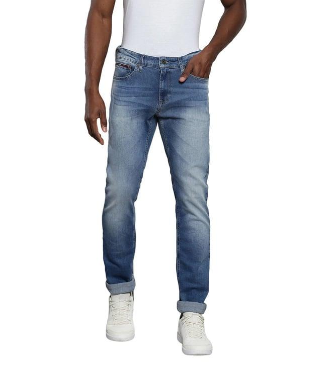 tommy hilfiger men light solid scanton jeans