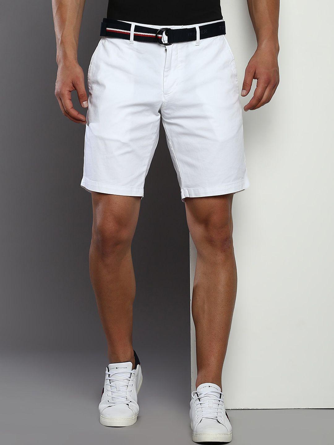 tommy hilfiger men mid-rise chino shorts