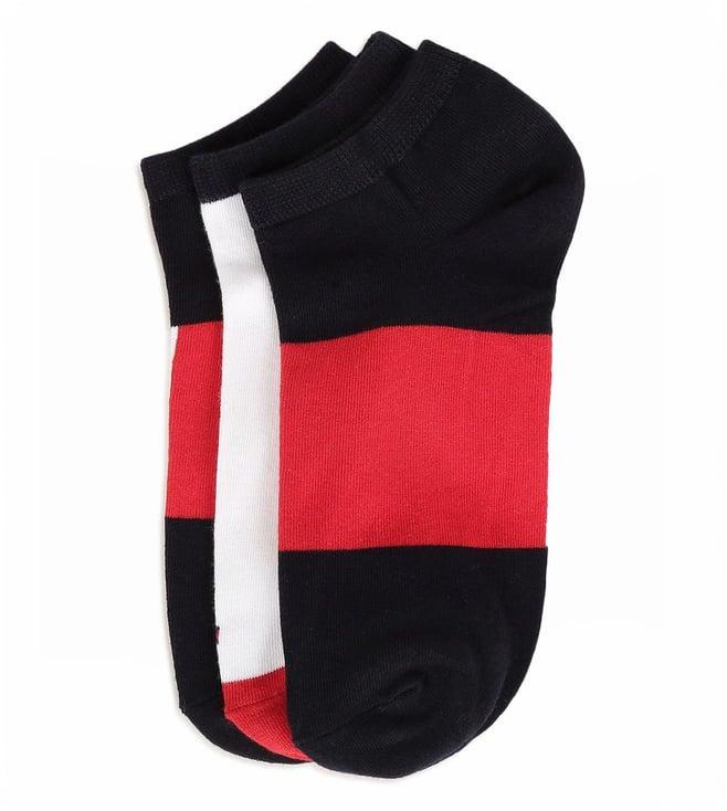 tommy hilfiger men navy solid ankle socks