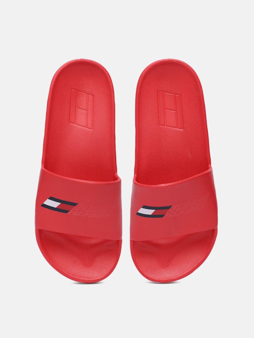 tommy hilfiger men orange ts pool slide 3 sliders