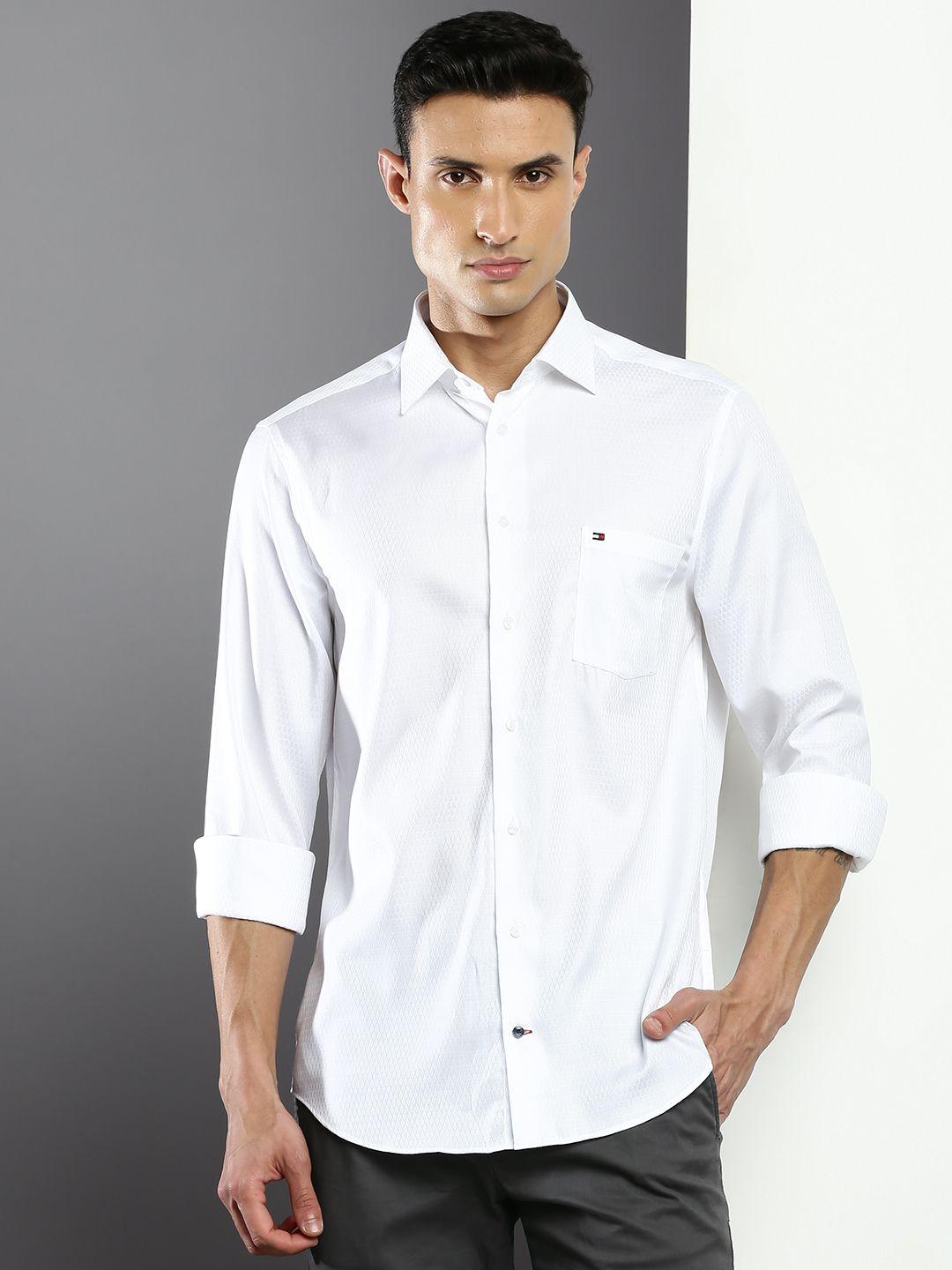 tommy hilfiger men pure cotton casual shirt