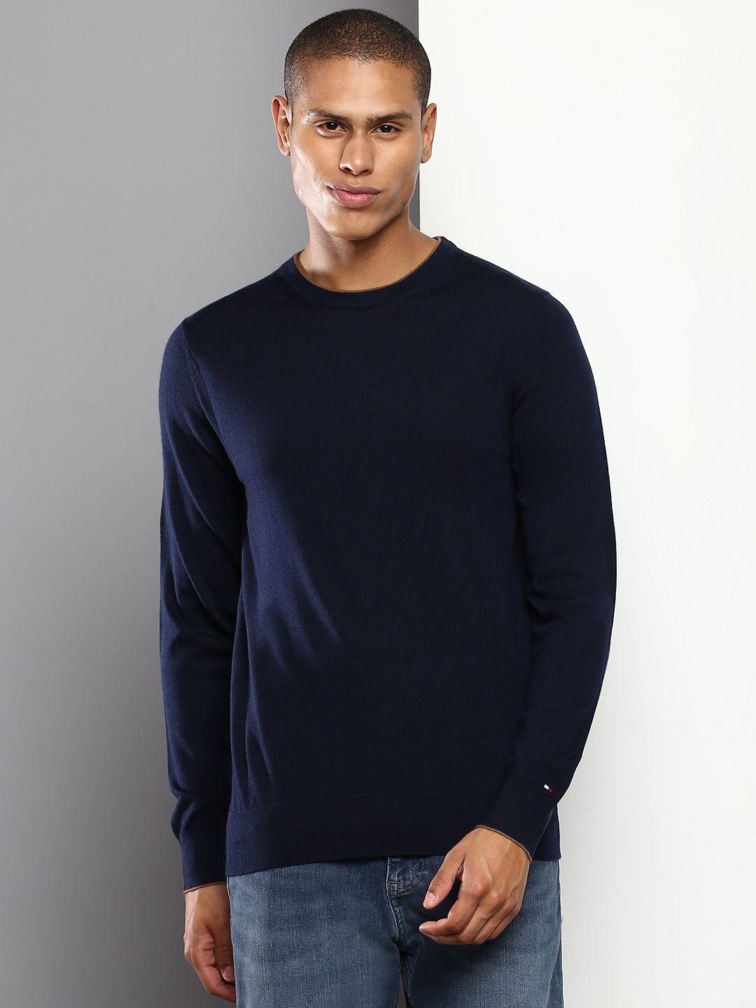 tommy hilfiger men solid pullover