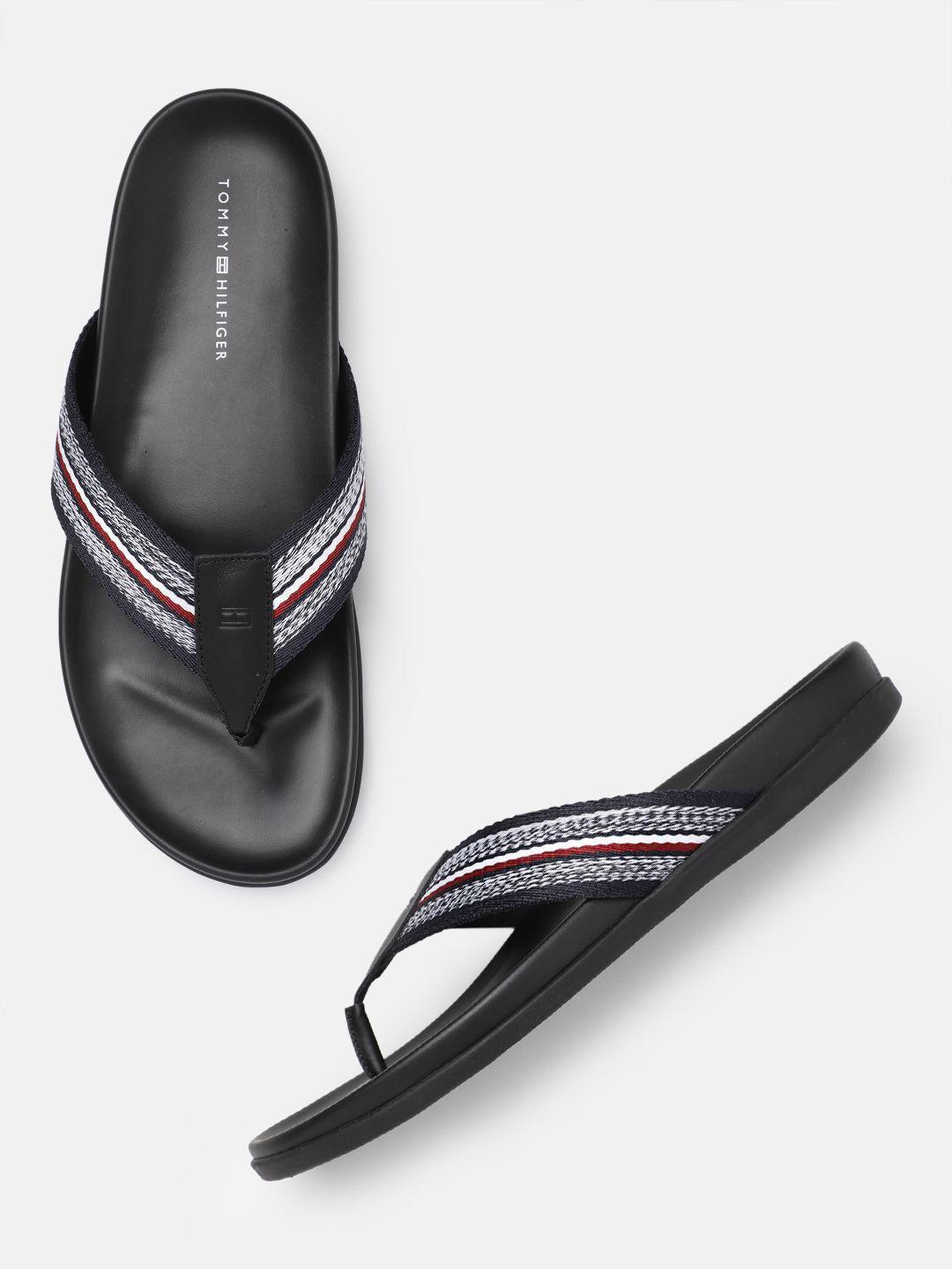 tommy hilfiger men striped open toe comfort sandals