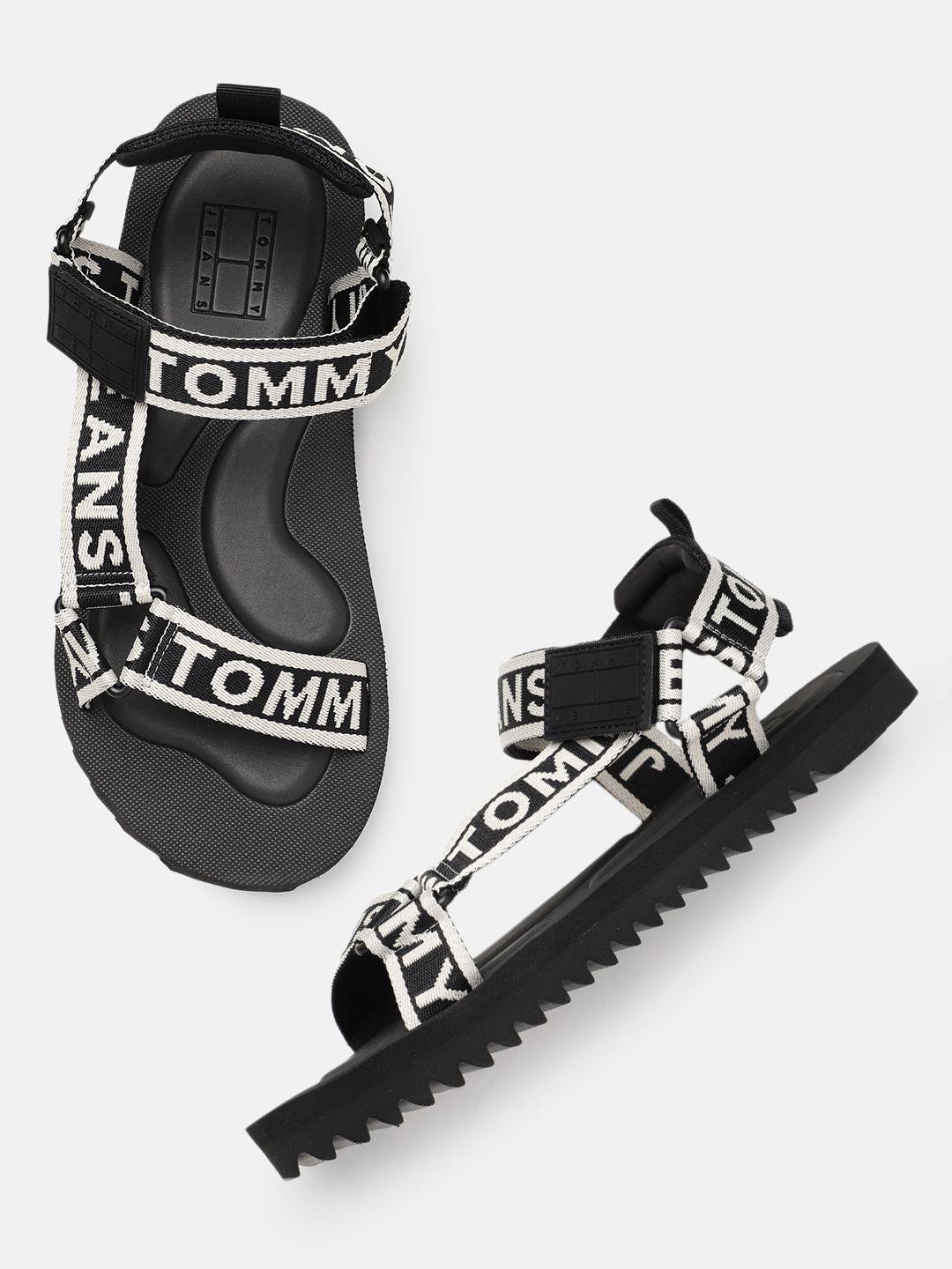 tommy hilfiger men tjm sandal logo tape printed comfort sandals