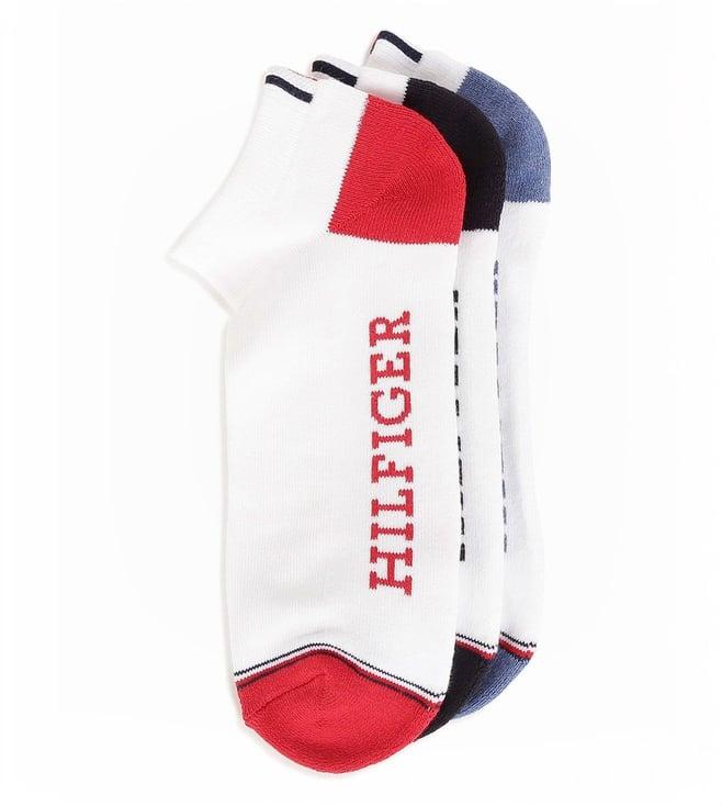 tommy hilfiger men white solid ankle socks