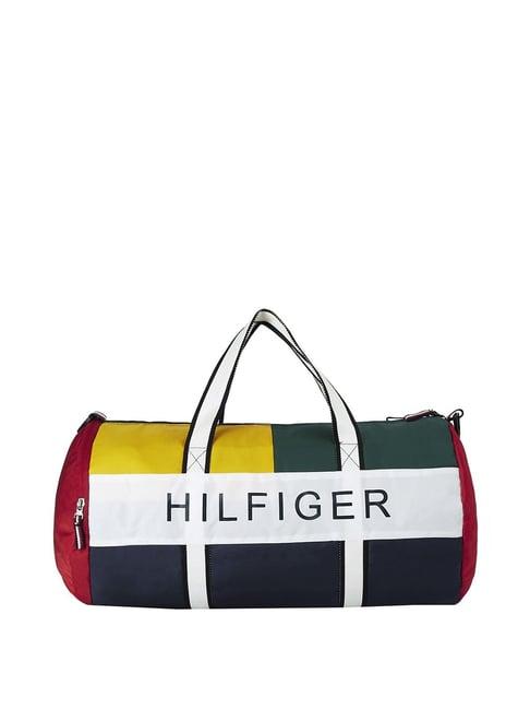 tommy hilfiger multicolor large duffle bag