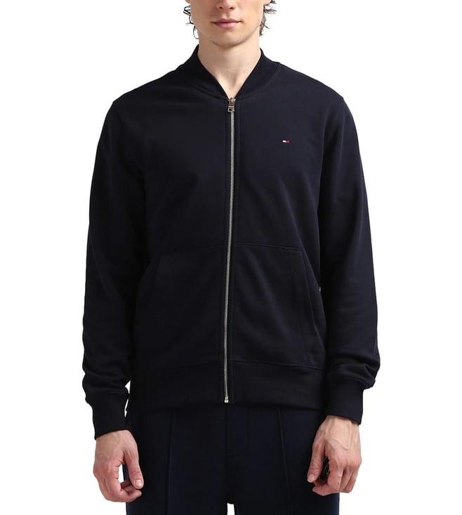 tommy hilfiger navy regular fit bomber jacket