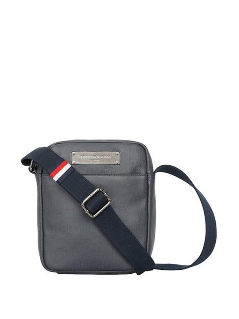 tommy hilfiger navy solid small cross body bag