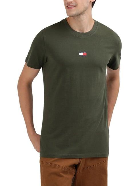 tommy hilfiger olive regular fit t-shirt