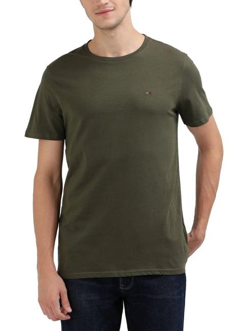 tommy hilfiger olive slim fit t-shirt