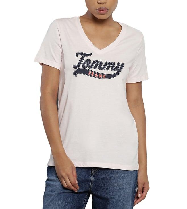 tommy hilfiger pink dream logo regular fit t-shirt