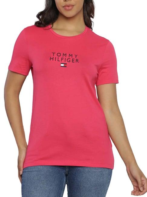 tommy hilfiger pink splendor regular fit t-shirt