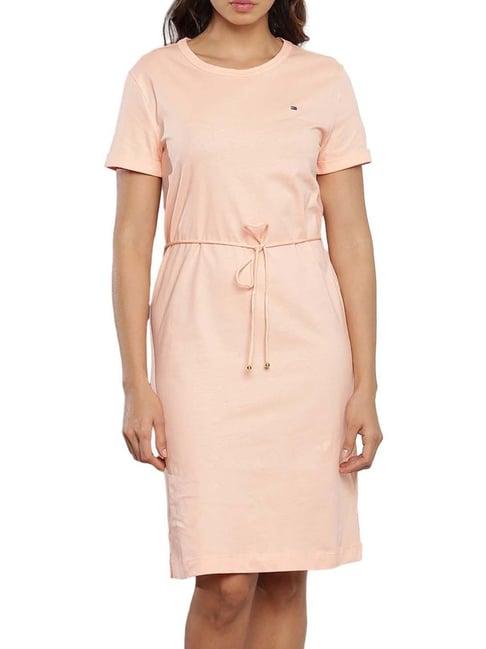 tommy hilfiger playful peach regular fit dresses