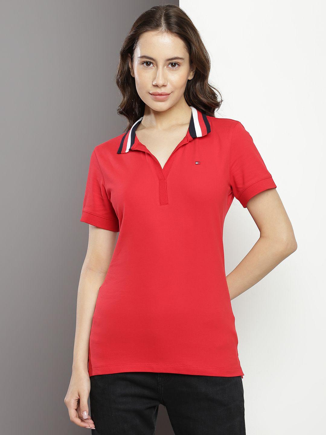 tommy hilfiger polo collar slim fit casual t-shirt