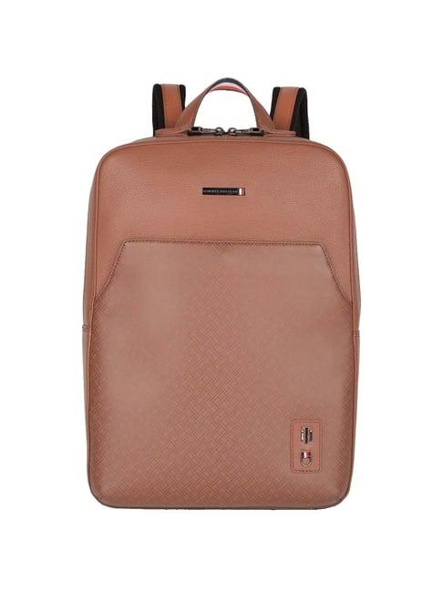 tommy hilfiger prudence 12 ltrs tan large laptop backpack