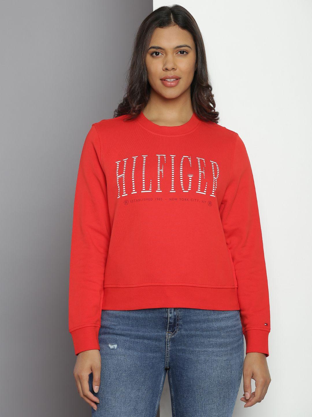 tommy hilfiger pure cotton printed sweatshirt