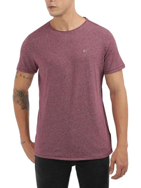 tommy hilfiger purple slim fit t-shirt