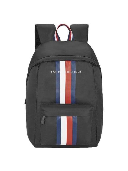 tommy hilfiger raylan 19 ltrs black medium laptop backpack