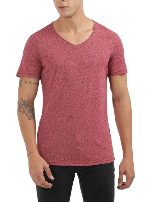 tommy hilfiger red slim fit t-shirt