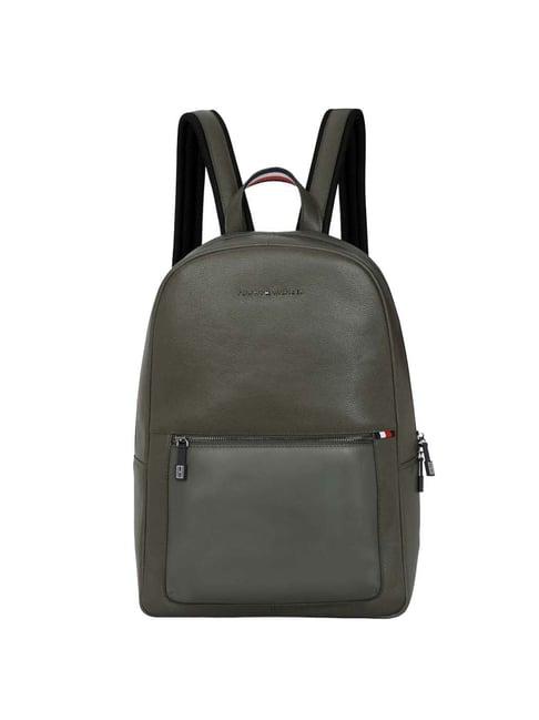 tommy hilfiger rochester 15 ltrs olive large laptop backpack