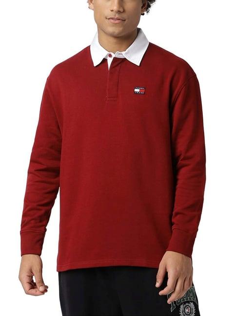 tommy hilfiger rouge boxy fit polo t-shirt