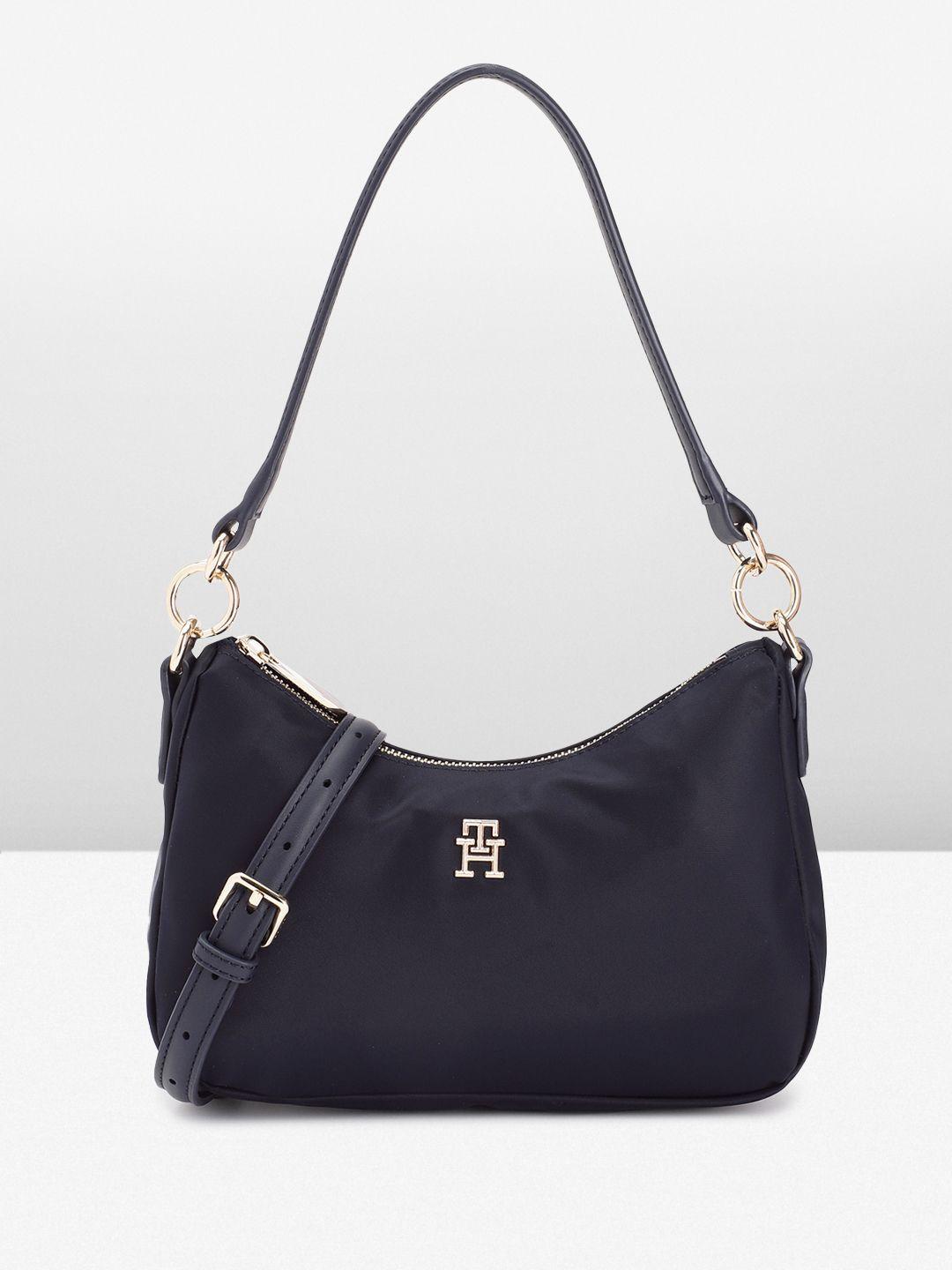 tommy hilfiger solid hobo bag