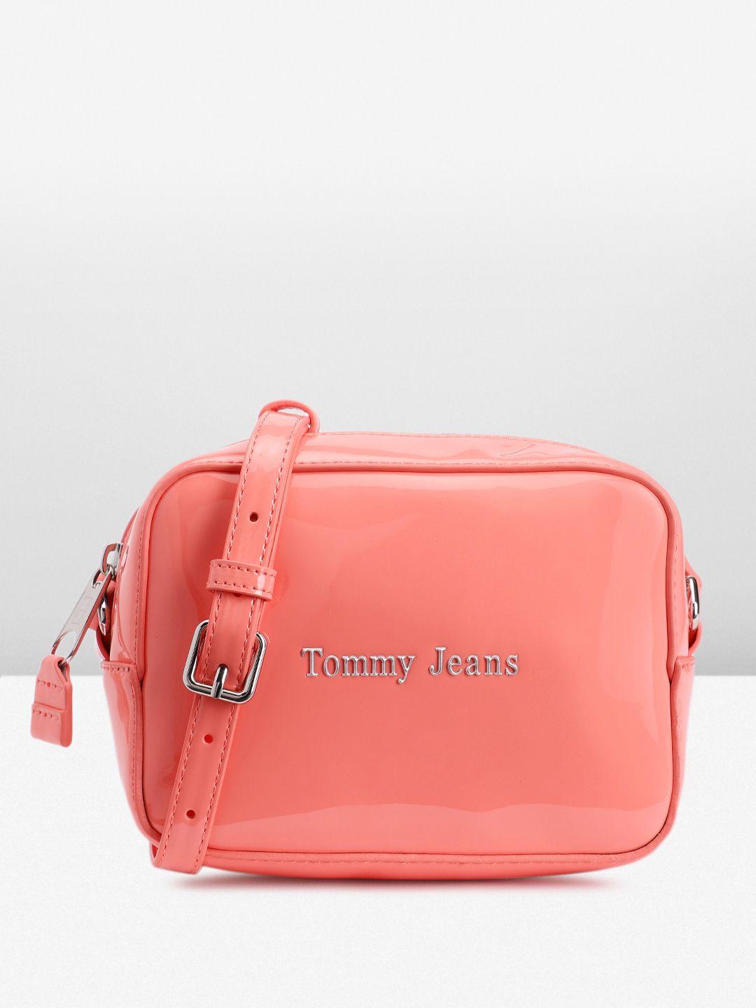 tommy hilfiger solid structured sling bag