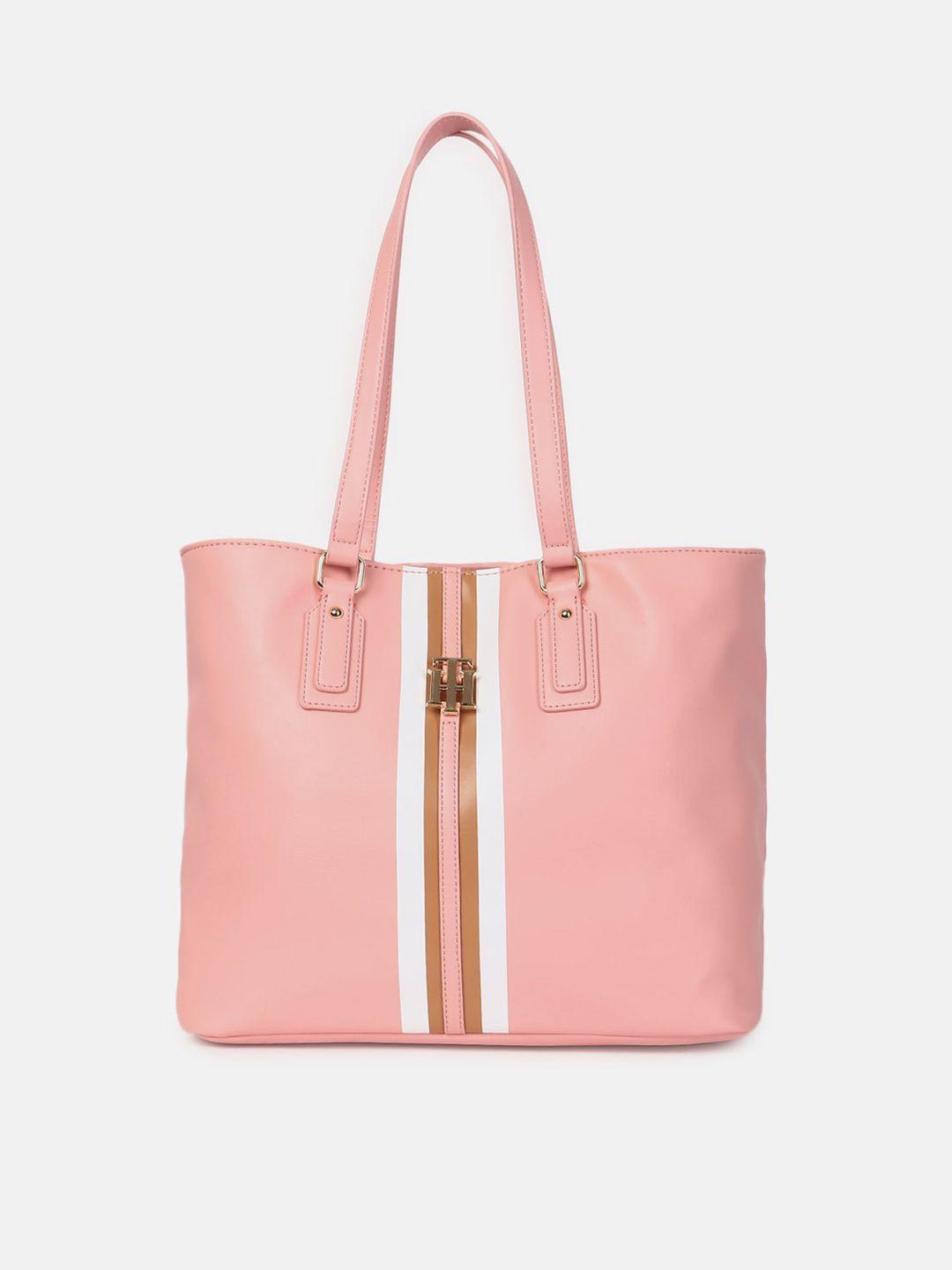 tommy hilfiger structured tote bag