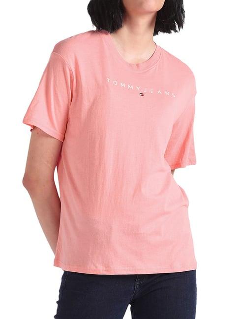 tommy hilfiger tickled pink logo relaxed fit t-shirt