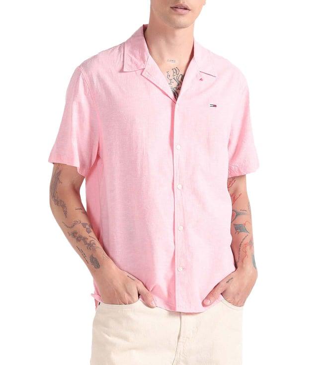 tommy hilfiger tickled pink solid regular fit shirt