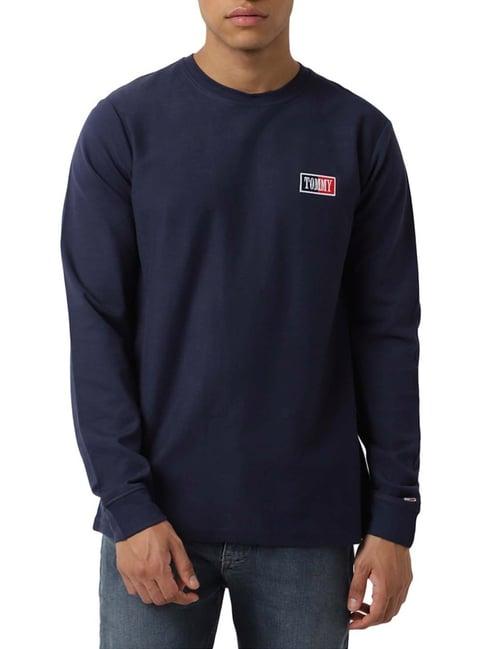 tommy hilfiger twilight navy logo regular fit t-shirt