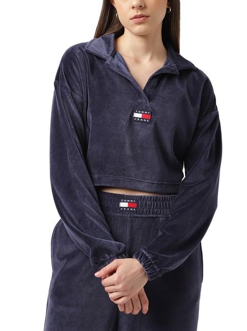 tommy hilfiger twilight navy logo regular fit top