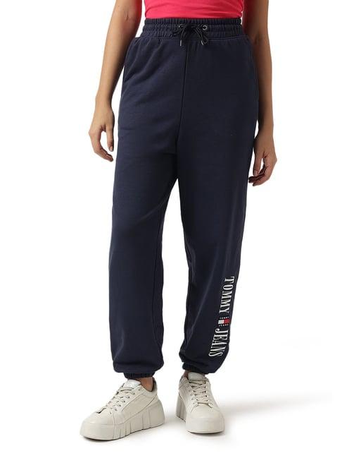 tommy hilfiger twilight navy logo relaxed fit joggers