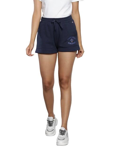 tommy hilfiger twilight navy printed relaxed shorts