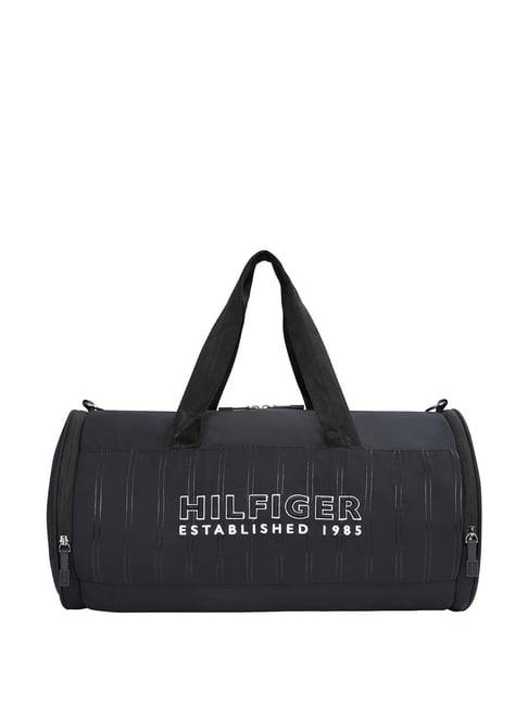 tommy hilfiger typhoon black duffle bag