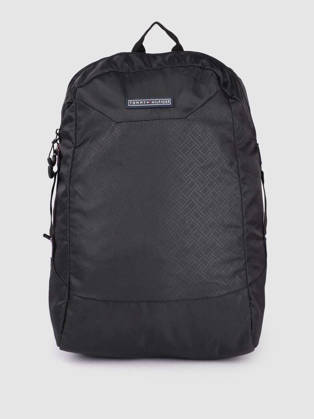 tommy hilfiger unisex black solid backpack