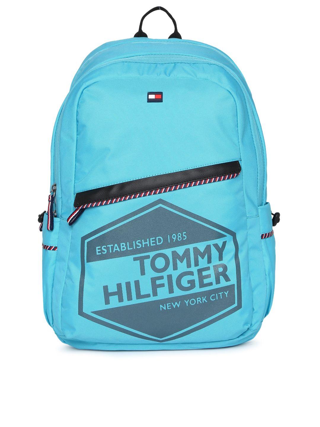 tommy hilfiger unisex blue graphic backpack