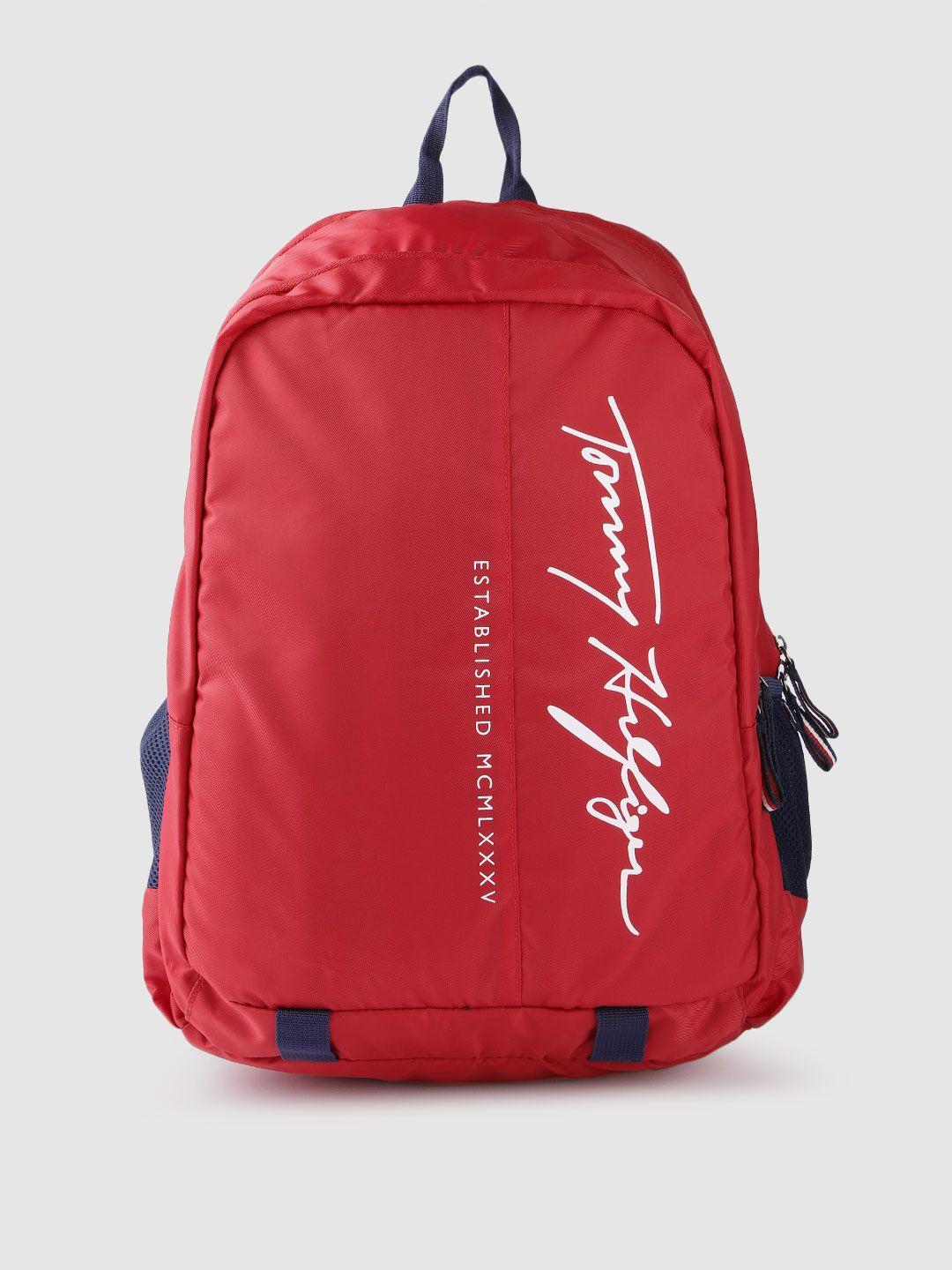 tommy hilfiger unisex brand logo print backpack - 30 l